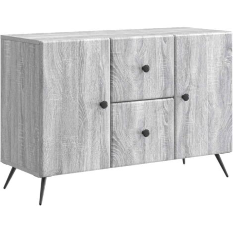 Aparador Gris 89 x 34,5 x 60 cm Madera de Ingeniería