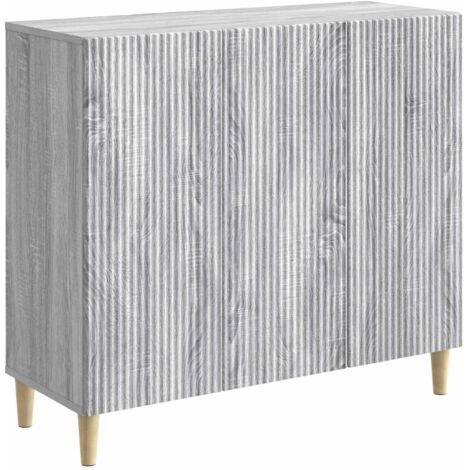 Aparador Gris  89 x 34,5 x 80 cm Madera de Ingeniería