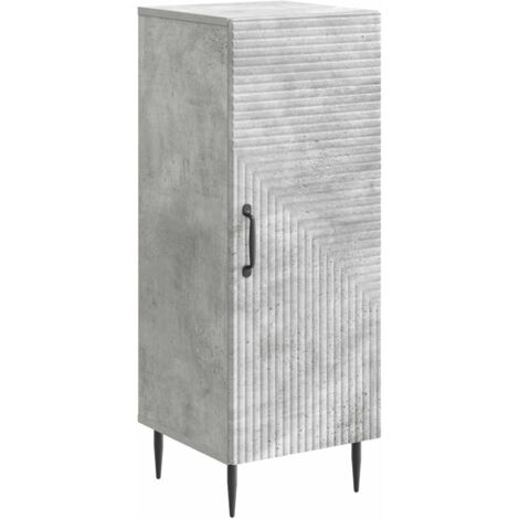 Aparador Gris Hormigón 33 x 34,5 x 89,5 cm Madera de Ingeniería