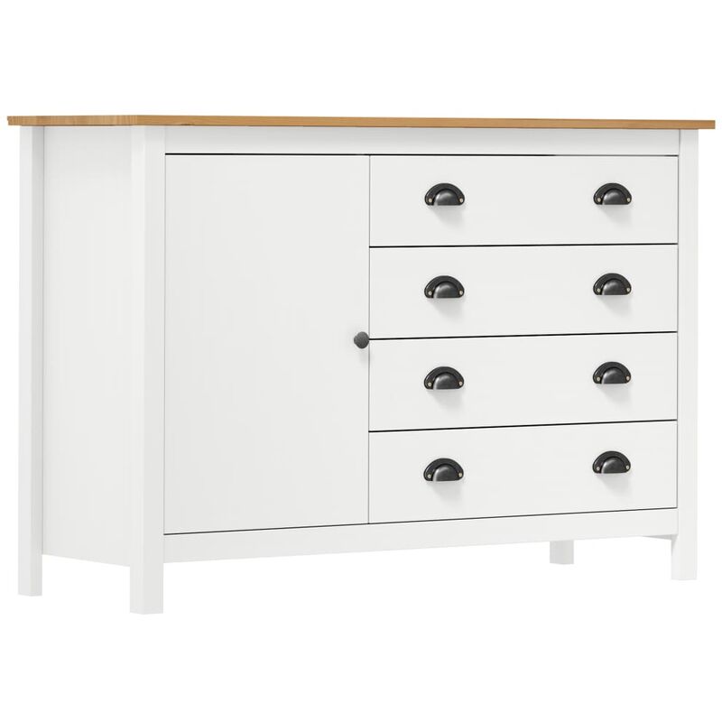 

Aparador Hill Range madera maciza de pino blanco 120x40x80 cm