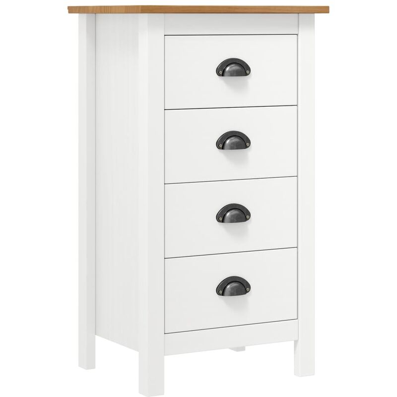 

Aparador Hill Range madera maciza de pino blanco 46x35x80 cm