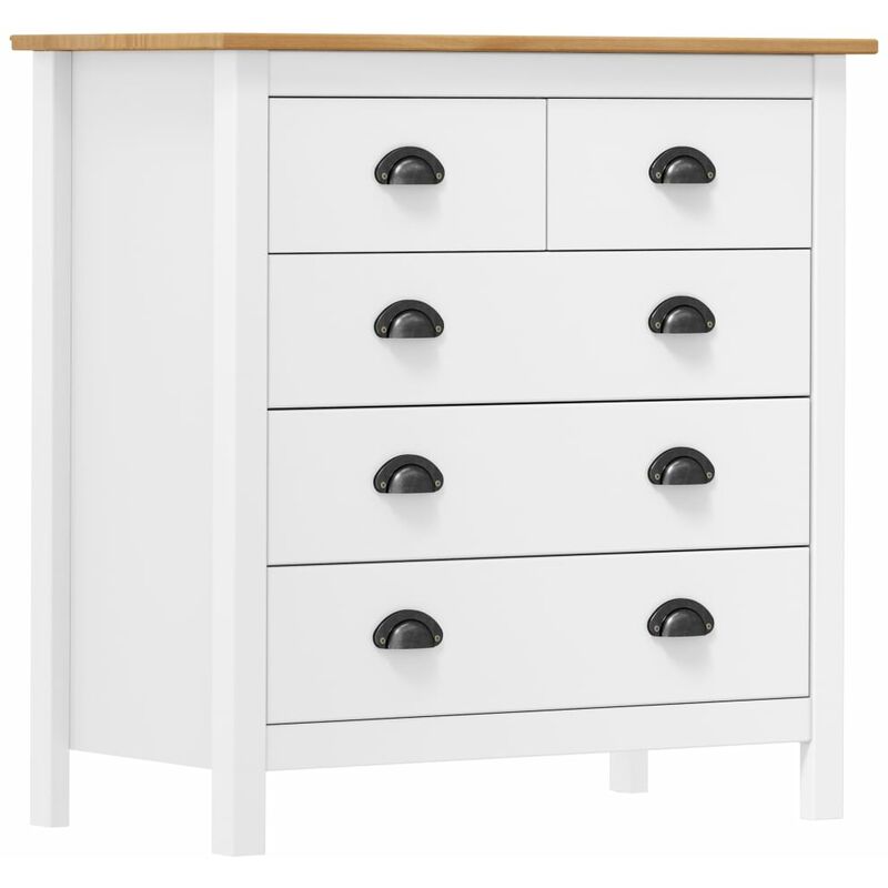 

Aparador Hill Range madera maciza de pino blanco 79x40x80 cm