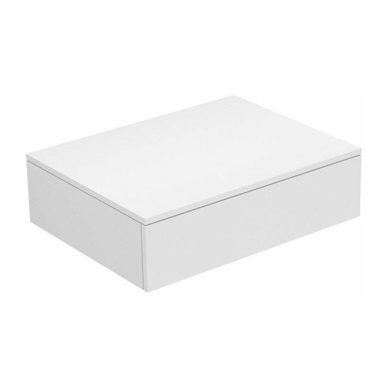

Keuco - Aparador EDITION 400 1 extraíble frontal 700 x 199 x 535 mm blanco, cristal petróleo mate