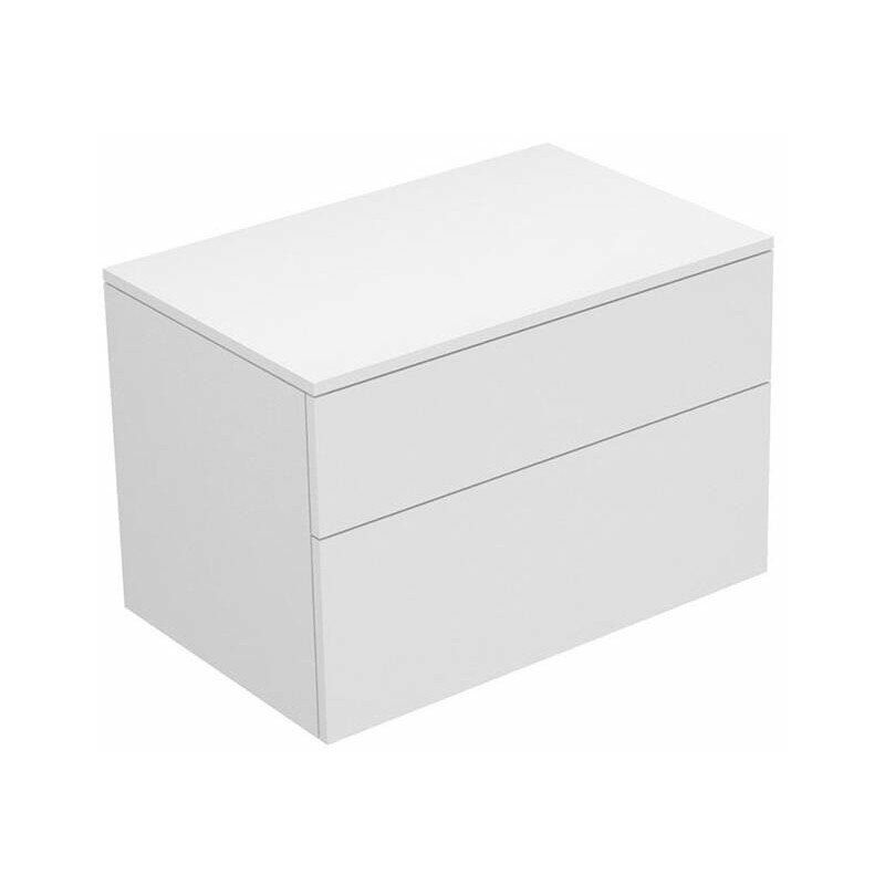

Aparador EDITION 400 2 extraíbles delanteros 700 x 472 x 450 mm blanco brillo intenso, cristal antracita transparente KEUCO