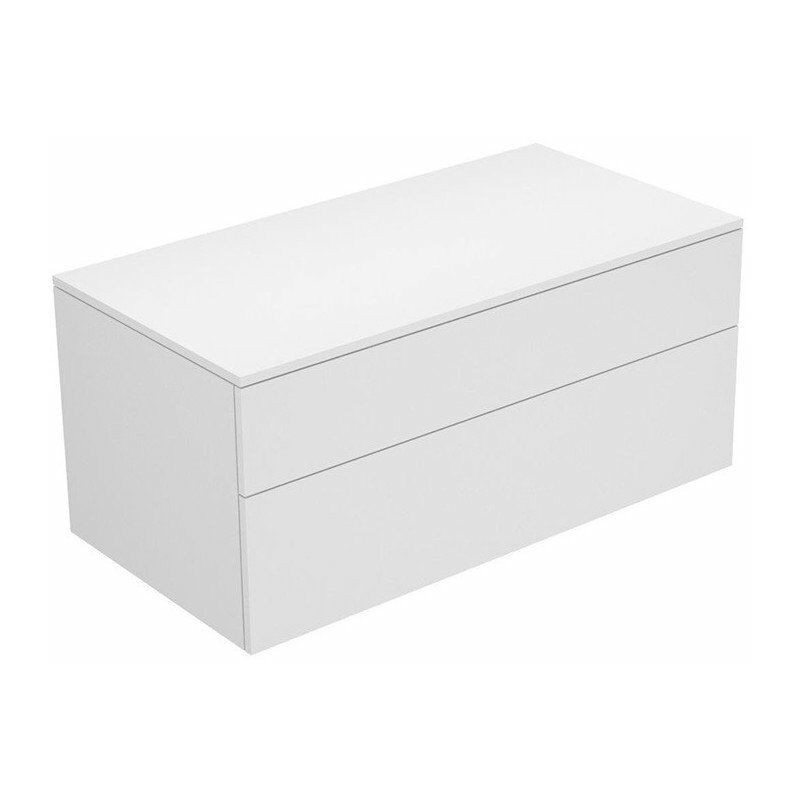 

Aparador EDITION 400 2 extraíbles frontales 1050 x 472 x 535 mm blanco, cristal titanio mate KEUCO