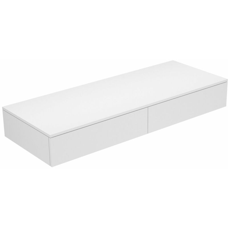 

Aparador Keuco Edition 400 31764, 2 extraíbles, 1400 x 199 x 535 mm, Cuerpo/frontal: Barniz Strucktur blanco / Vidrio blanco esmerilado - 31764270000