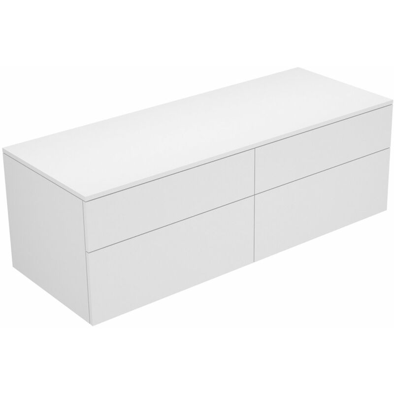 

Aparador Keuco Edition 400 31767, 4 extraíbles, 1400 x 472 x 535 mm, Cuerpo/frontal: Blanco Struckturlack / Cristal de cachemira brillo - 31767740000