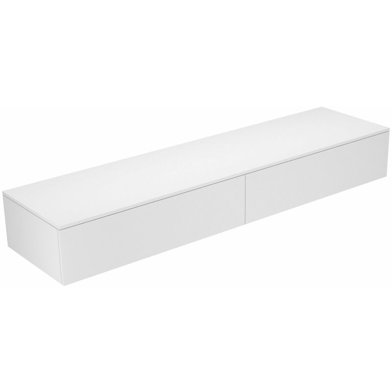 

Aparador Keuco Edition 400 31771, 2 extraíbles, 2100 x 289 x 535 mm, Cuerpo/frontal: Blanco Strucktur lacado / cristal antracita mate - 31771710000