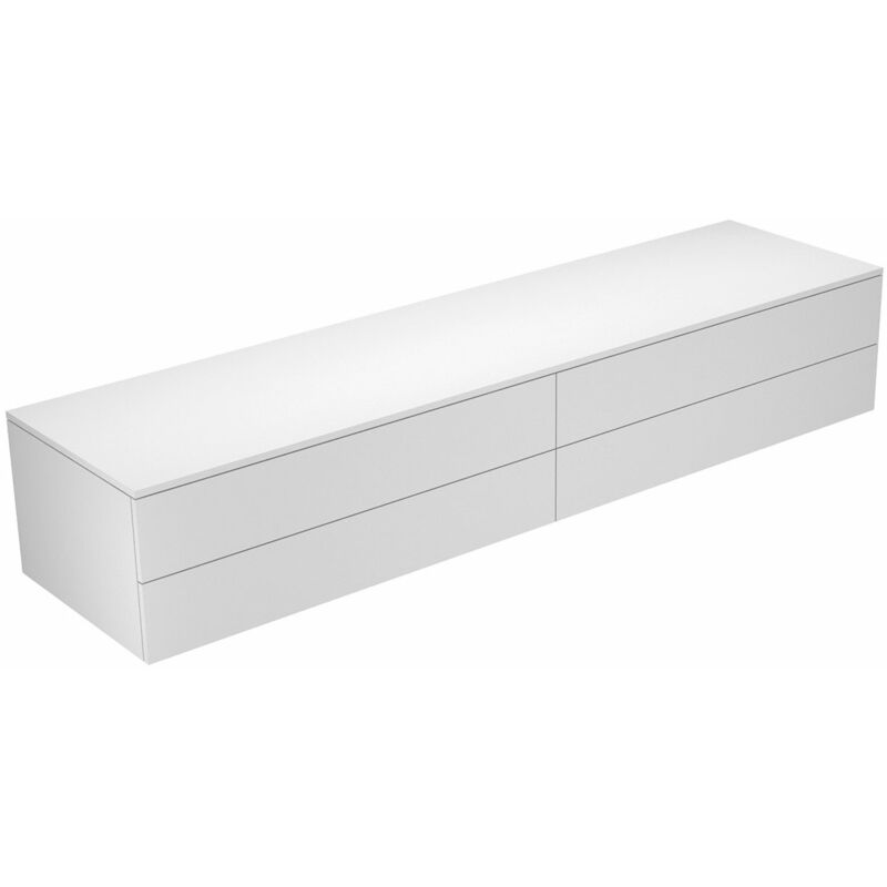 

Aparador Keuco Edition 400 31772, 4 extraíbles, 2100 x 382 x 535 mm, Cuerpo/frontal: Barniz Strucktur blanco / Vidrio blanco esmerilado - 31772270000