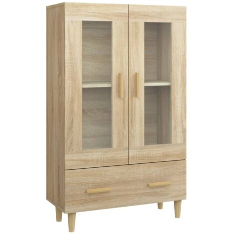 vidaXL Aparador Madera Contrachapada Mueble Consola Auxiliar Salón Multicolor