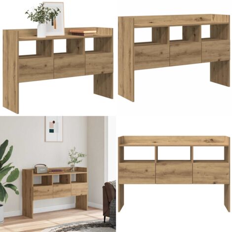 Aparador madera contrachapada roble artisian 105x30x70 cm - Almacenamiento - Mueble de almacenamiento