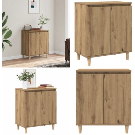 Aparador madera contrachapada roble artisian 60x35x70 cm - Almacenamiento - Mueble de almacenamiento