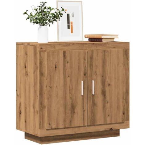 Aparador madera contrachapada roble artisian 80x40x75 cm vidaXL