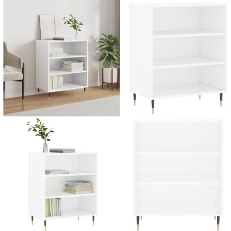 Aparador madera de ingeniería blanco 57x35x70 cm - Almacenamiento - Muebles decorativos