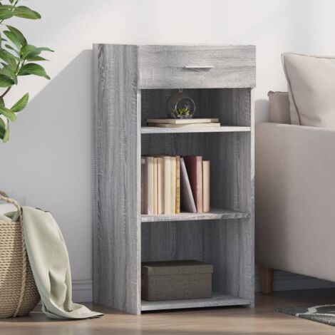 Aparador madera de ingeniería gris Sonoma 45x42,5x93 cm vidaXL