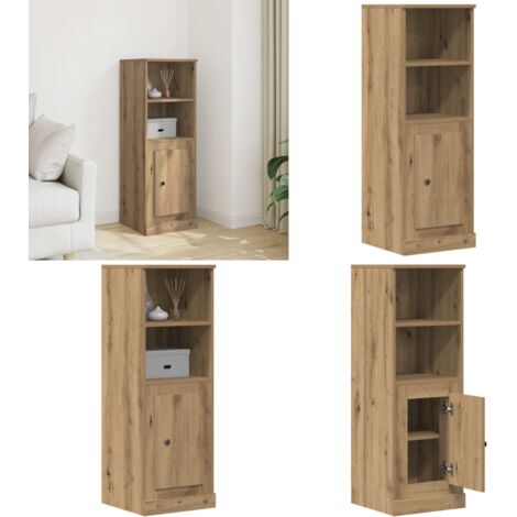 Aparador madera de ingeniería roble artisian 36x35,5x103,5 cm - Aparador de madera - Madera de ingeniería