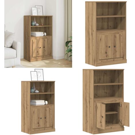 Aparador madera de ingeniería roble artisian 60x35,5x103,5 cm - Aparador de madera - Madera de ingeniería