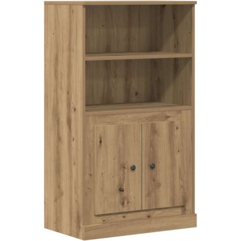 Aparador madera de ingeniería roble artisian 60x35,5x103,5 cm vidaXL