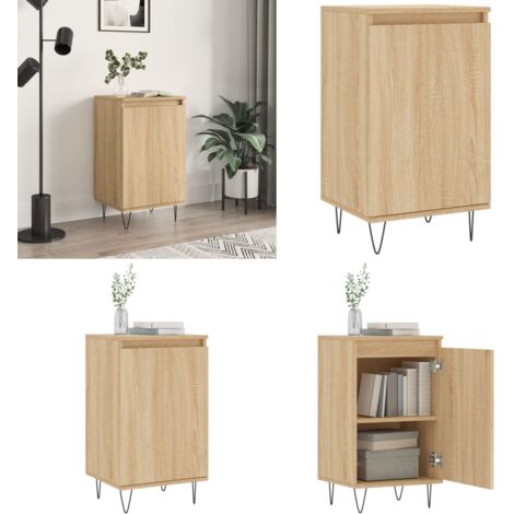 Aparador madera de ingeniería roble Sonoma 40x35x70 cm - Aparador de madera contrachapada - Aparador de roble Sonoma