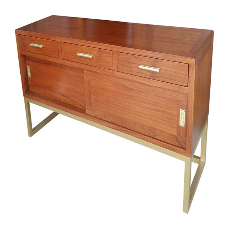 

Aparador madera de mindi Hierro pintado (140 x 45 x 75 cm)