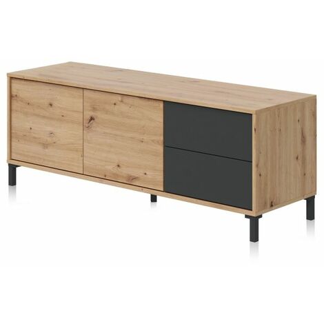 Aparador - Madera de Roble Nudos Marrón 41x130x47h cm