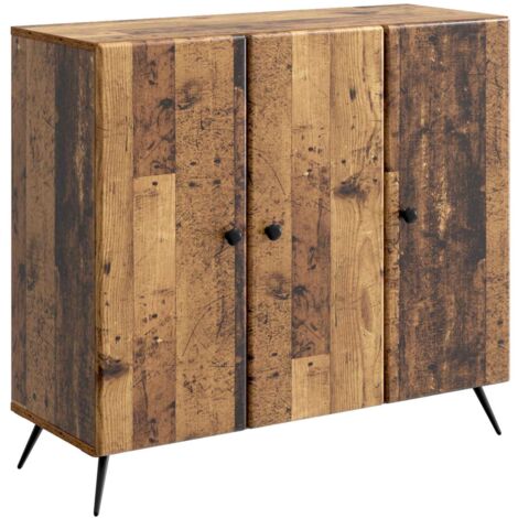 Aparador Madera envejecida 89 x 34,5 x 80 cm
