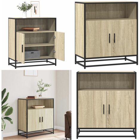 Aparador madera ingeniería roble Sonoma 68x35x76 cm - Aparador - Madera de ingeniería