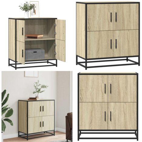 Aparador madera ingeniería roble Sonoma 68x35x76 cm - Aparador - Madera de ingeniería