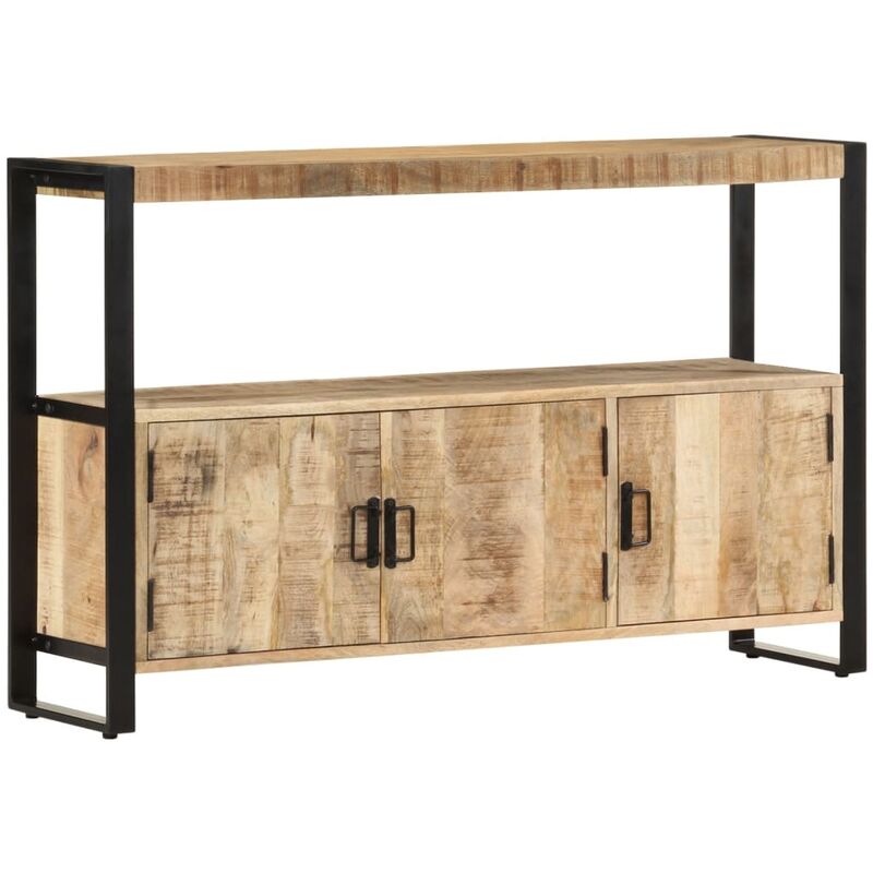 

Aparador madera maciza de mango 120x30x75 cm - Marrón
