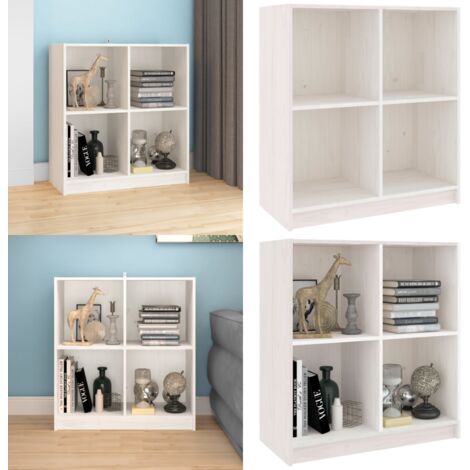 Aparador madera maciza de pino blanco 70x33x76 cm - Aparador de pino - Aparador moderno