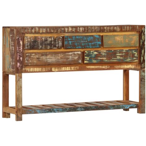 Aparador madera maciza reciclada 120x30x75 cm vidaXL