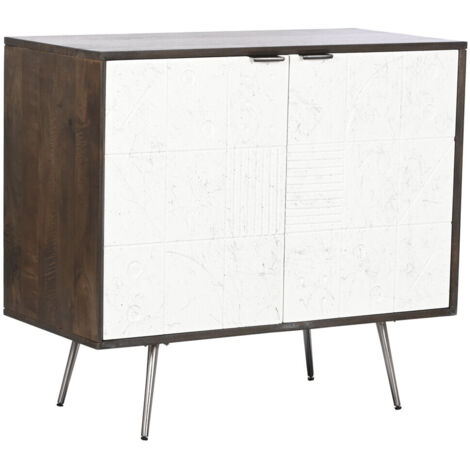 Aparador Mango Metal 90X43X82 Blanco