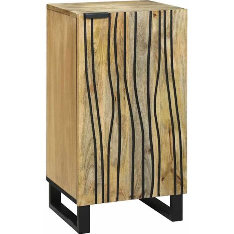 Aparador Marrón 40 x 33 x 75 cm madera maciza de mango