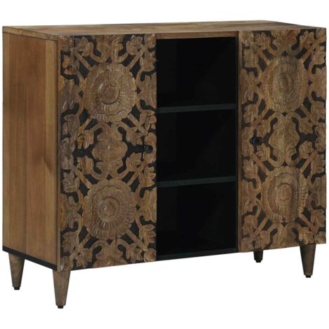 Aparador Marrón 90 x 33,5 x 75 cm Madera de mango maciza