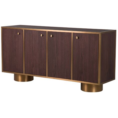 Aparador Mdf Aceron Inox. Noblesse 180X50X90Cm