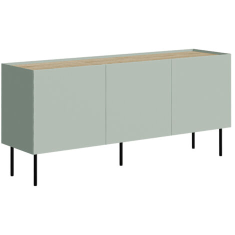 Aparador Melbela 104, Olivo claro + Roble, 70x150cm, Número de puertas: 040cm, MDF, Aglomerado laminado
