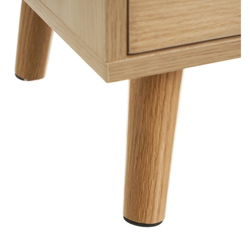 

Aparador natural de 4 puertas de madera de MDF de 70x35x78 cm