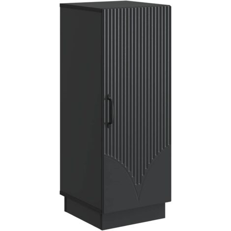 Aparador Negro 33 x 34,5 x 87 cm Madera de Ingeniería