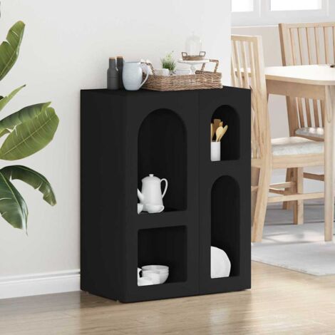 Aparador Negro 59 x 35 x 80.5 cm Madera de ingeniería