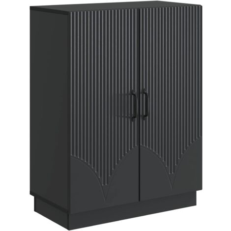 Aparador Negro 66 x 34,5 x 87 cm Madera de Ingeniería
