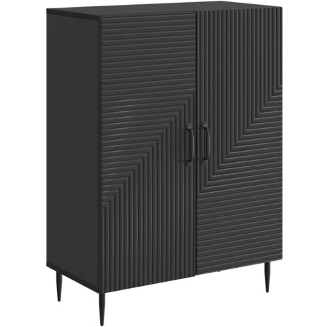 Aparador Negro 66 x 34,5 x 89,5 cm Madera de Ingeniería