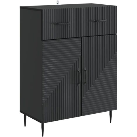 Aparador Negro 66 x 34,5 x 89,5 cm Madera de Ingeniería