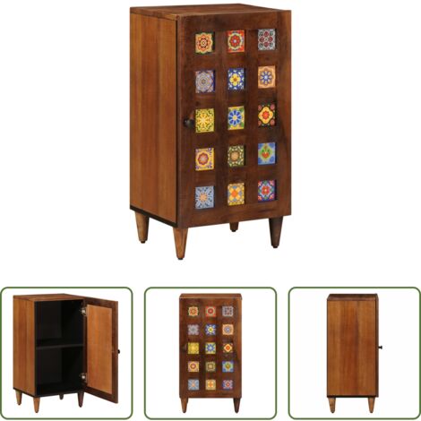 Aparador nogal -  Aparador Nogal 40 x 33 x 75 cm Madera de mango maciza