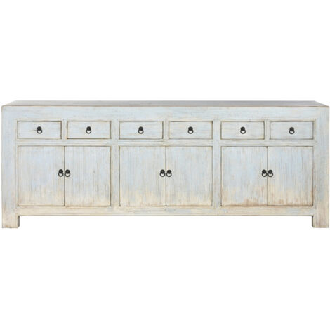 Aparador Olmo Macizo 220X45X85 6 Pue 6 Caj