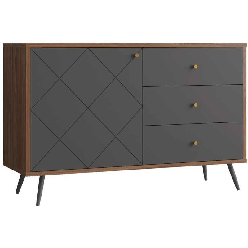 

Aparador PÄRUMM Ukko Grey 118x40x76 cm - 50361001046394
