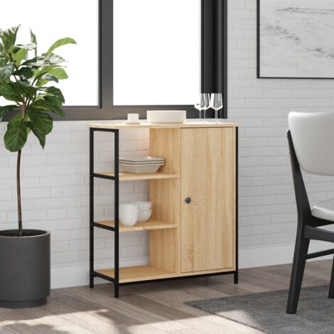 Aparador Roble 70x30x80 cm Madera de ingeniería