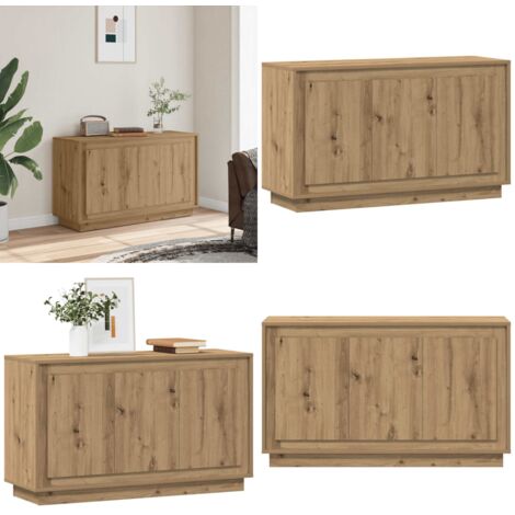 Aparador Roble Artisan 102x35x55 cm Madera de ingeniería - Aparador de ingeniería - Aparador de roble