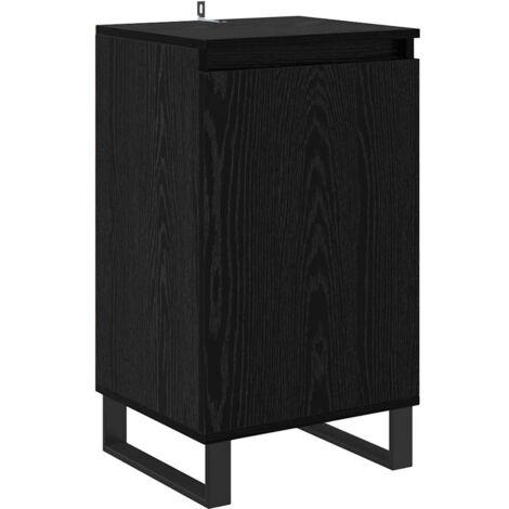 Aparador Roble Negro 40 x 35 x 70 cm Madera de ingeniería vidaXL