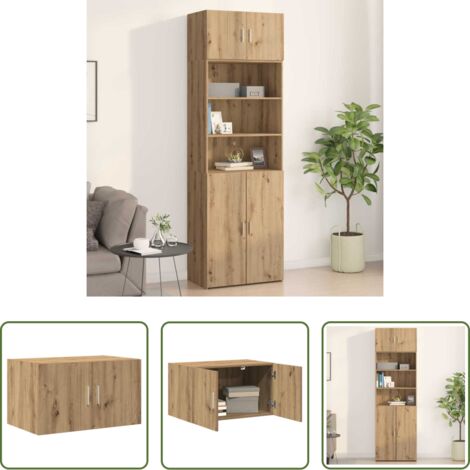 Aparador rústico -  Mueble de pared Roble artisan 70 x 42.5 x 40 cm
