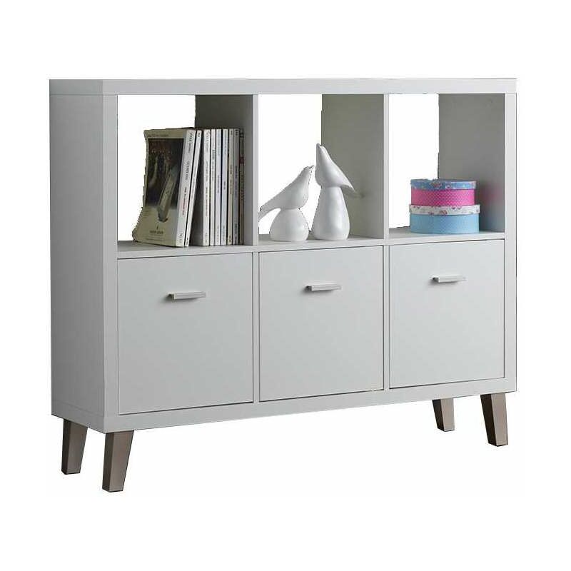 

Kitcloset - Aparador Venecia 1 balda 3 puertas 94 cm(alto)117 cm(ancho)30 cm(largo) Color BLANCO